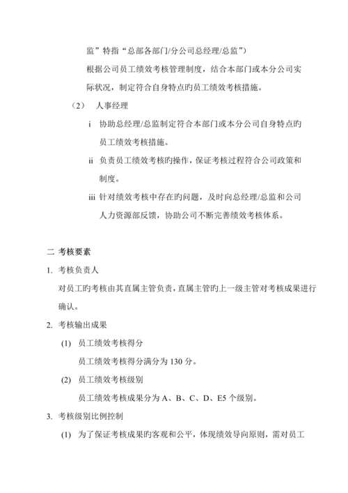 公司员工绩效考评管理新版制度.docx