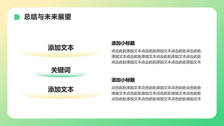 绿色小清新风大学生职业生涯发展PPT模板