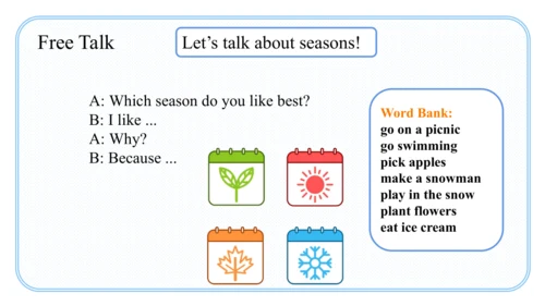 Unit 2 My favourite season Part B Rend and write课件