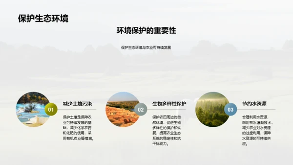 简约风农林牧渔总结汇报PPT模板