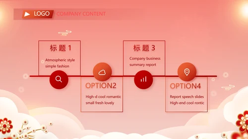 红色喜庆年货节过年礼品PPT动态模板