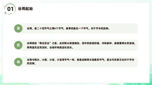 春天节气之谷雨课件通用PPT模板