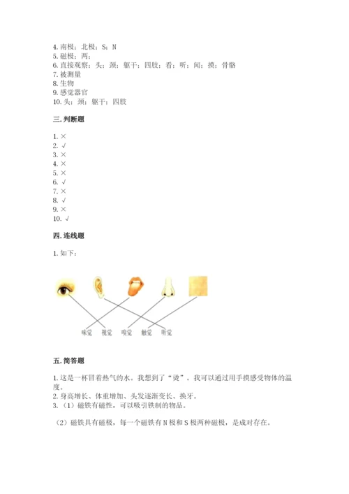 教科版小学科学二年级下册期末测试卷及完整答案（典优）.docx