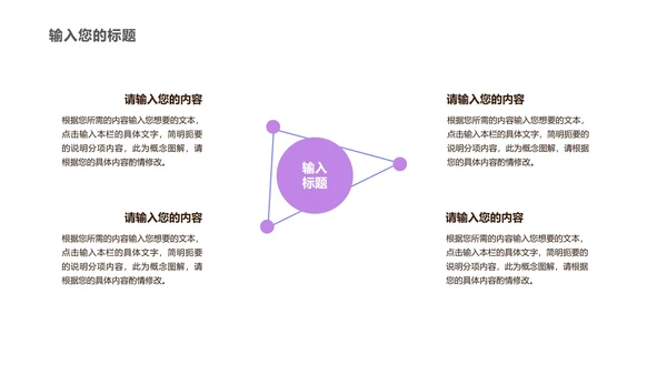 紫色扁平风电脑商务总结汇报PPT模板