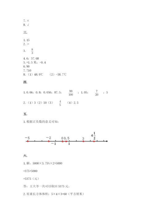 小学六年级升初中模拟试卷（典优）.docx