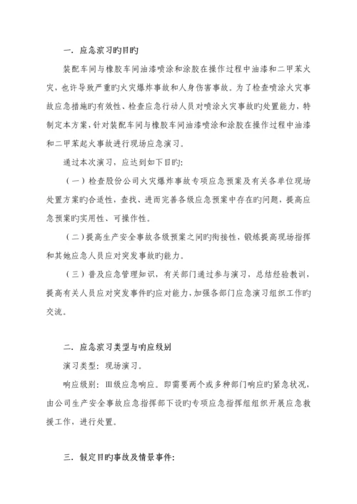 火灾事故演练专题方案.docx