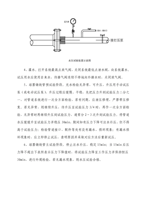 给排水管道水压及闭水试验专项方案.docx