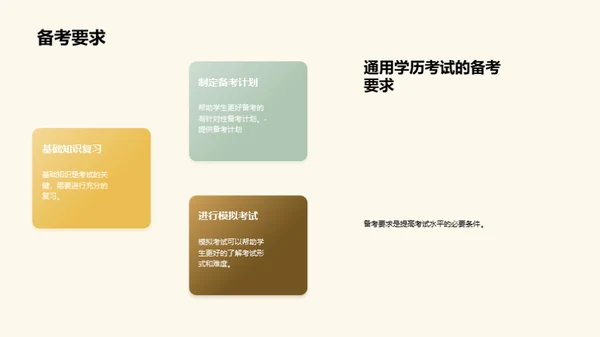 通用学历考试解析