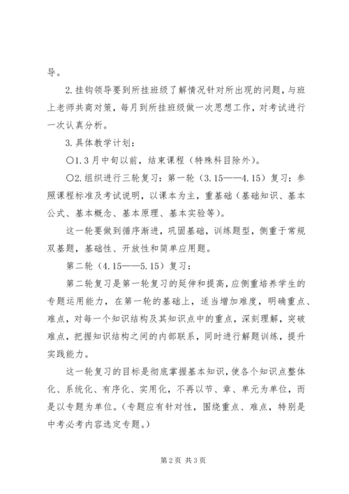 黄泥河中学20XX年20XX年学年毕业班工作方案(讨论稿).docx