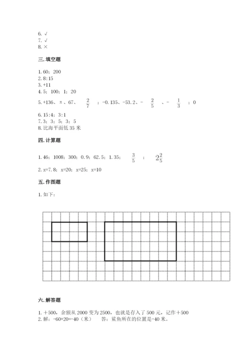 六年级下册数学期末测试卷及完整答案【易错题】.docx