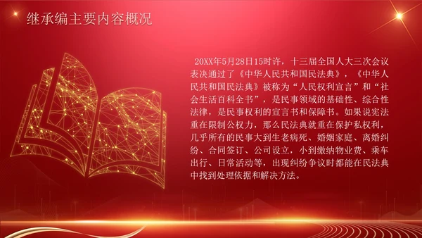 民法典继承编解读科技红色法律