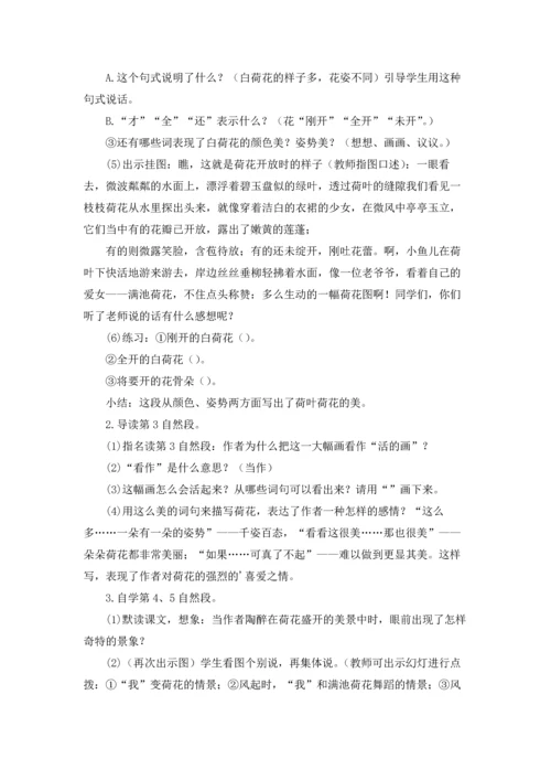 荷花教案范文汇总五篇.docx