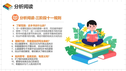 如何阅读一本书，读书笔记PPT模板