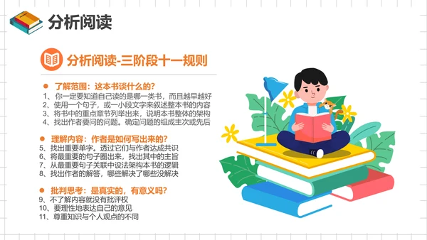 如何阅读一本书，读书笔记PPT模板