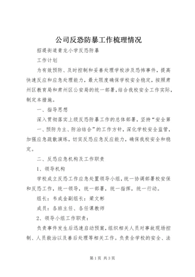 公司反恐防暴工作梳理情况 (3).docx