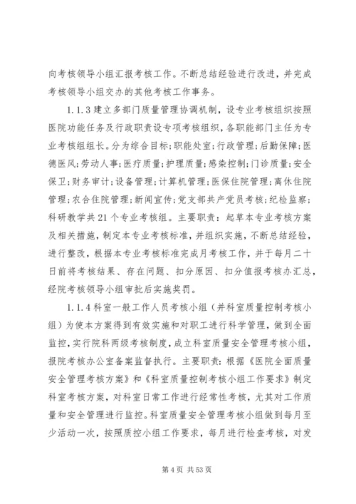 医院全面质量考核方案.docx