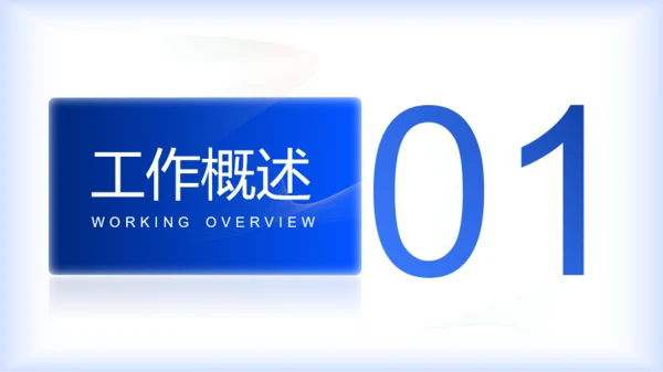 蓝色扁平风互联网年终工作汇报PPT模板