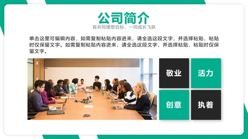 高端大气商务企业团队介绍公司成员架构PPT模板