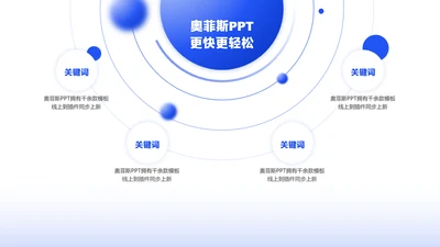 简约风总分关系4项PPT单页