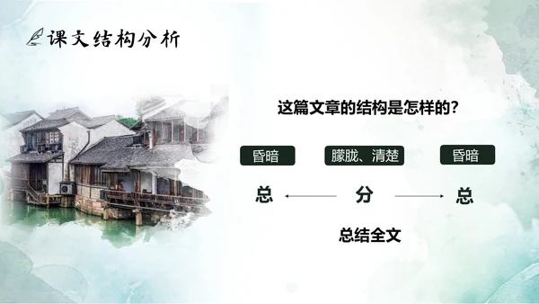 绿色水墨实拍好的故事PPT模板说课PPT六年级语文