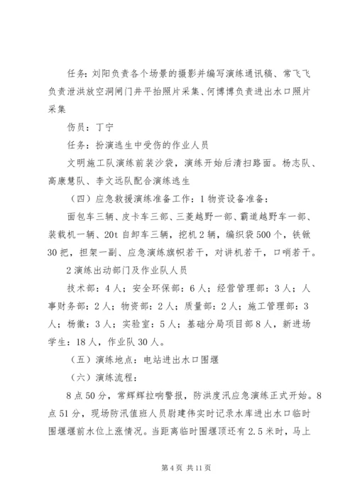 防洪演练预案方案20XX年 (5).docx