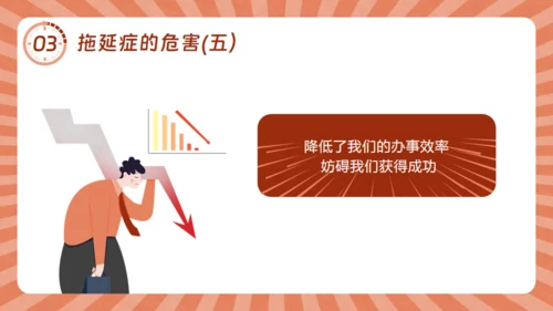 战胜拖延症的信心通用PPT模板