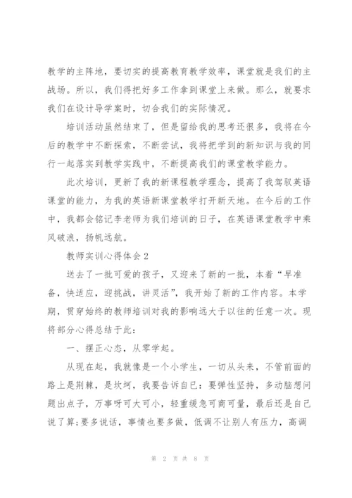 教师实训心得体会5篇.docx