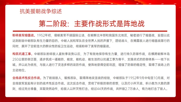 学习抗美援朝精神通用PPT模板