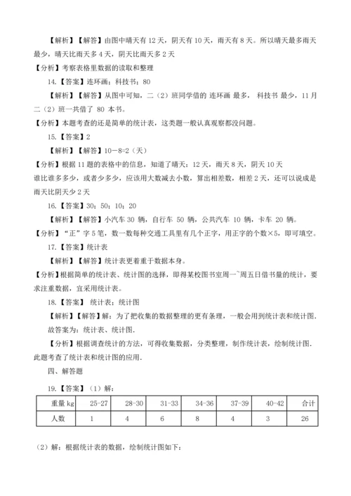 人教版数学二年级下册-01数据收集整理-随堂测试习题06.docx
