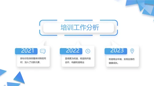 蓝色大气领导工作演讲动态PPT模板