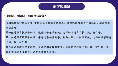 统编版三年级语文下学期期中核心考点集训第一单元（复习课件）