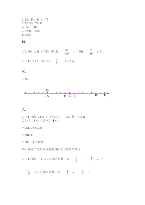 海南省【小升初】2023年小升初数学试卷（培优b卷）.docx