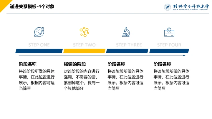 浅色简约风桂林电子科技大学专属课题学术汇报毕业答辩通用PPT模板