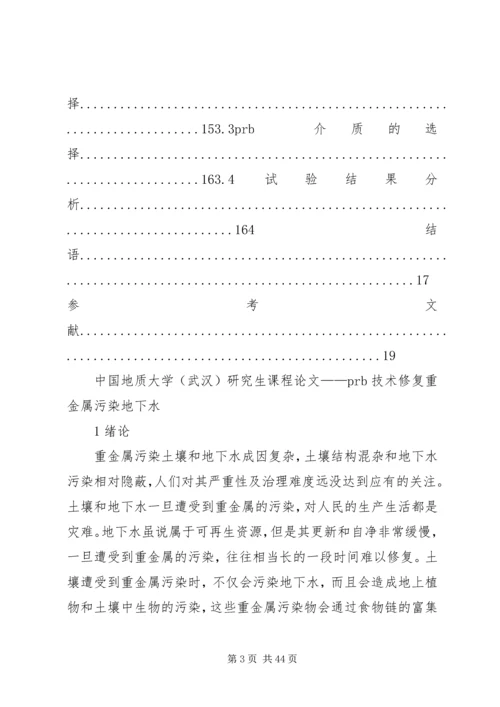 地下水污染与防治报告 (2).docx