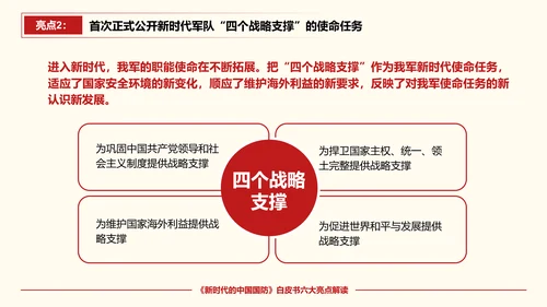 新时代的中国国防PPT教学模板