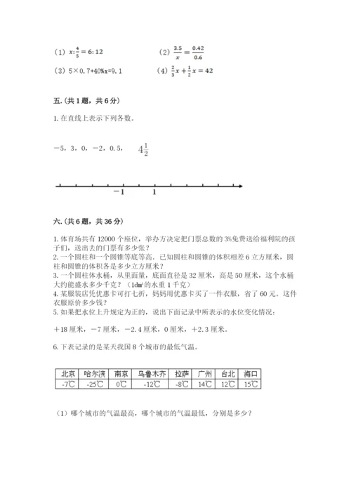 辽宁省【小升初】2023年小升初数学试卷（名师推荐）.docx