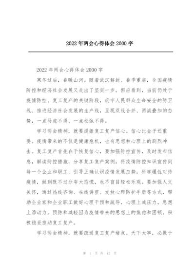 2022年两会心得体会2000字.docx