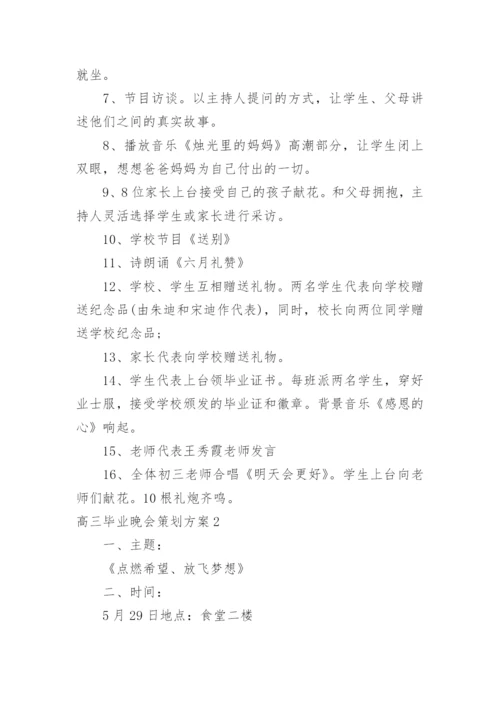 高三毕业晚会策划方案.docx