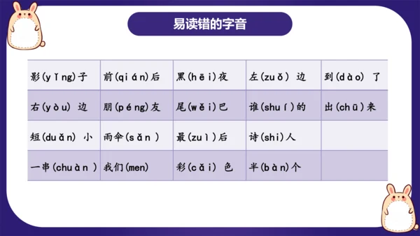 统编版2023-2024学年一年级语文上册单元复习第六单元（复习课件）