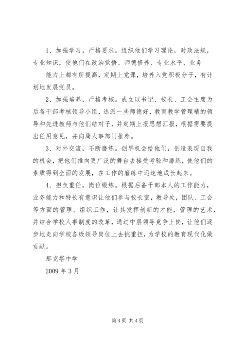 村(社区)党组织书记后备干部培养计划 (4).docx