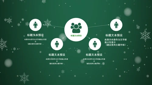 浪漫雪花西方圣诞节活动策划通用PPT模板