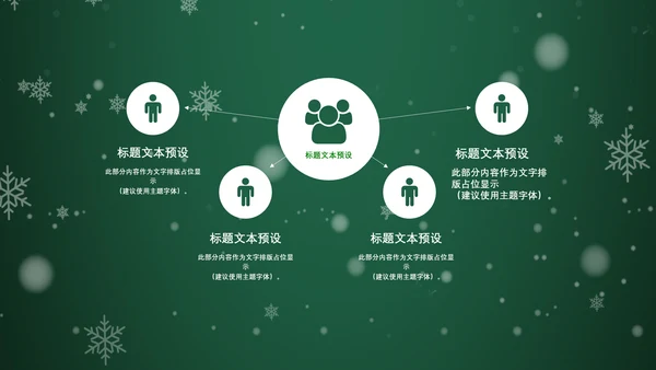 浪漫雪花西方圣诞节活动策划通用PPT模板
