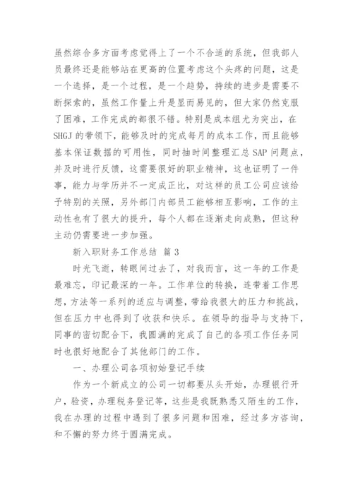 新入职财务工作总结.docx