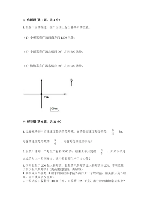 人教版六年级上册数学期末测试卷精品【考点梳理】.docx