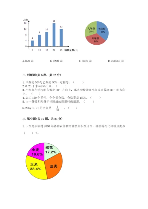 人教版六年级上册数学期末测试卷【培优b卷】.docx