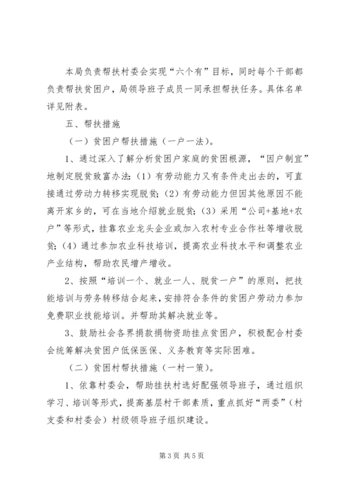 水果局帮扶村扶贫开发规划方案.docx