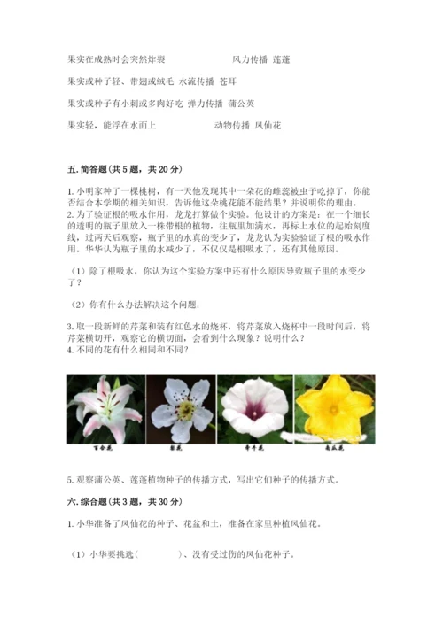 科学四年级下册第一单元植物的生长变化测试卷精品（巩固）.docx