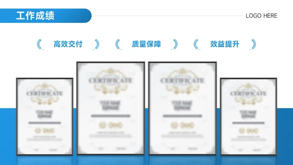 简约风年度工作总结汇报PPT