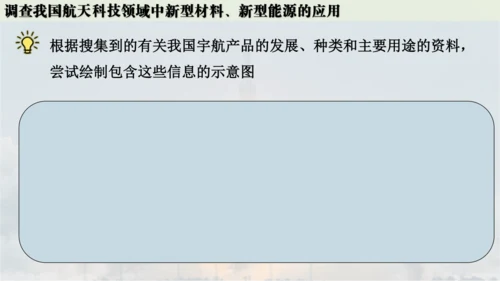 跨学科实践活动10  调查我国航天科技领域中新型材料、新型能源的应用课件(共38张PPT内嵌视频)