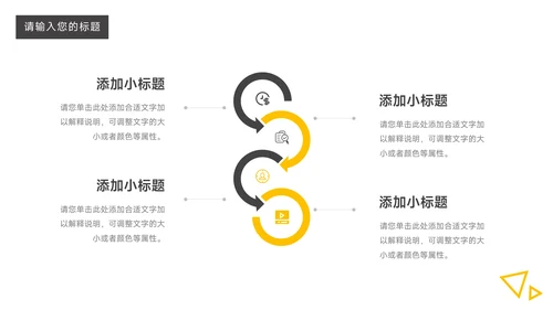 黄黑欧美风稳重领导力培训PPT模板